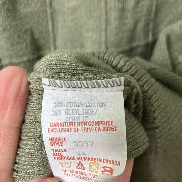 Vintage Arnold Palmer Sweater Vest Mens L Grandpa Green Knit Made Canada Grid - Picture 3 of 6